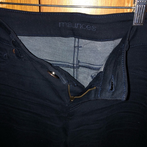 Maurice’s navy skinny jeans, medium, short - Picture 3 of 4